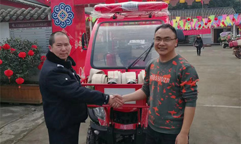 消防摩托車效果好，成都正興火石巖村再購