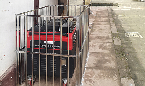 電動推車式細水霧加入靈泉寺微型消防站