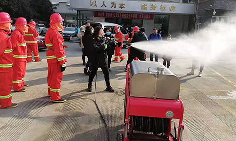 微型消防站移動式高壓細水霧滅火系統培訓