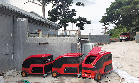 電動式高壓細水霧 筑牢景區安全防線