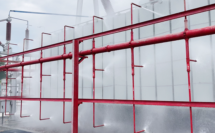 宜賓220千伏鹿鳴變電站水噴霧滅火系統驗收完成啦